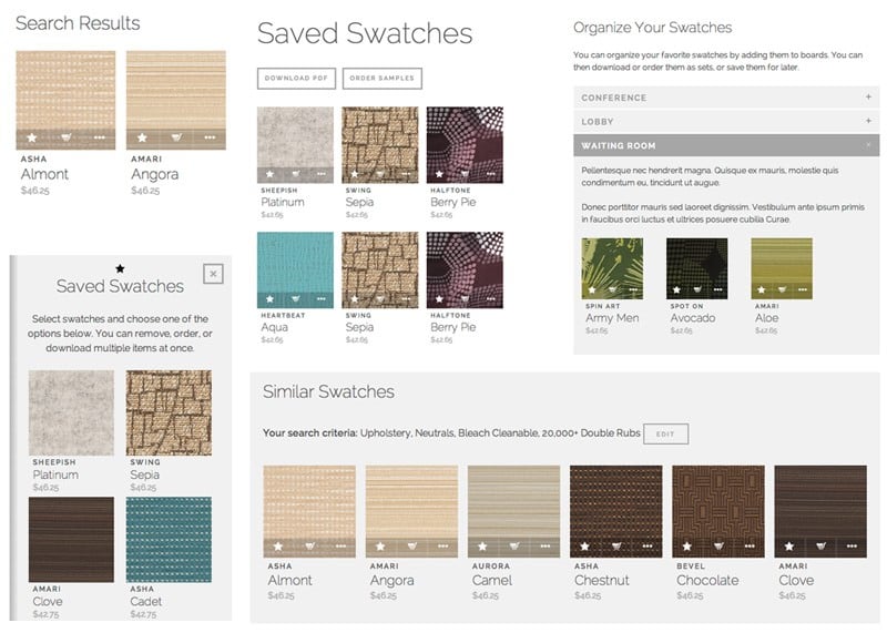 swatch component example swatch component example