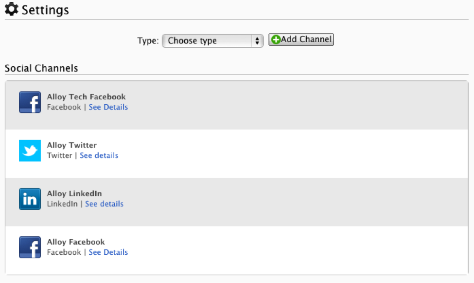 Social Reach SS Settings