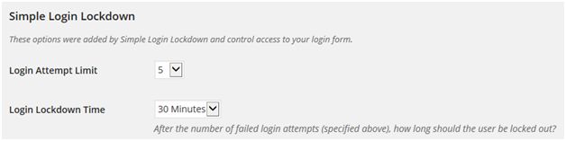 simple login lockdown