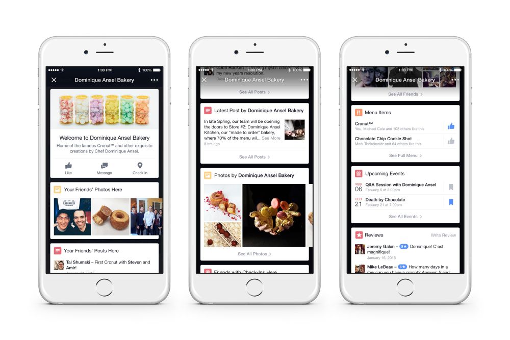Facebook Place Tips Examples