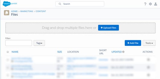 Pardot's File Manager