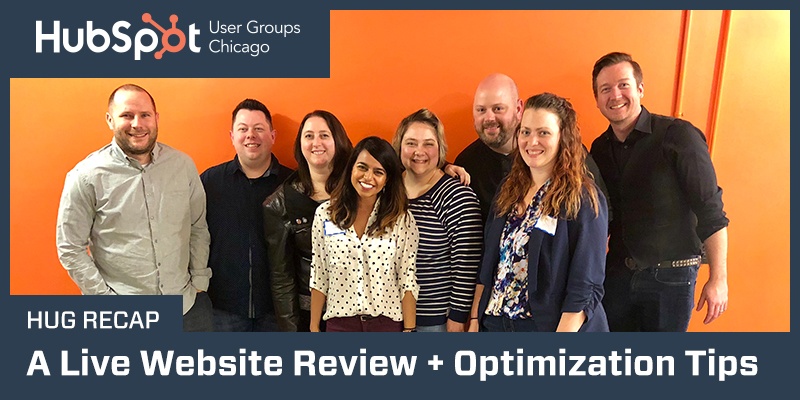 HUG recap: a live website review optimization tips