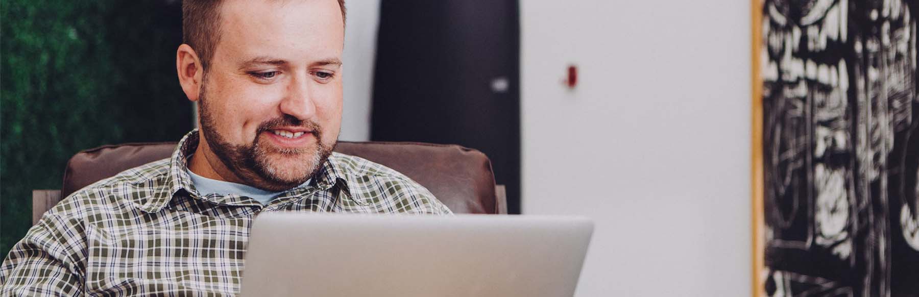 Man on Computer