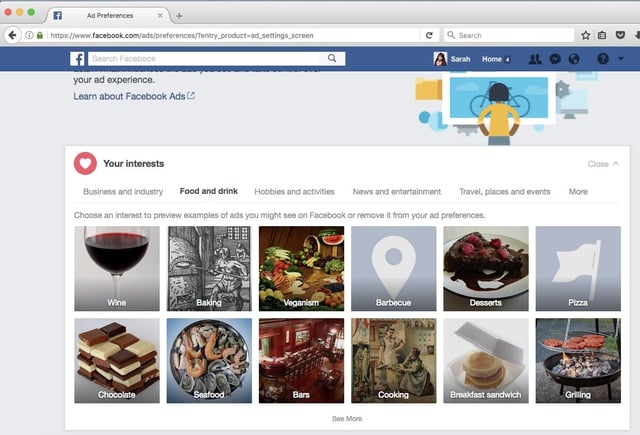 Your Interests Facebook