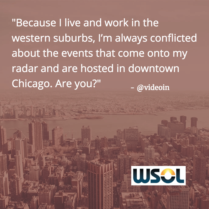 Do you live in the 'burbs and network in downtown Chicago? What options?