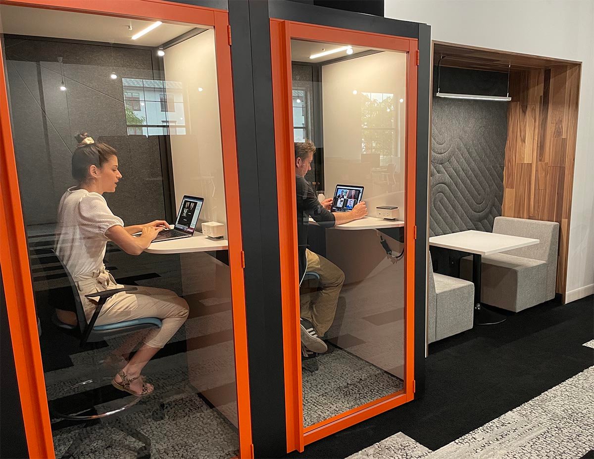 Sound-proof privacy pods