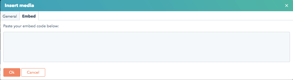 Add embed code in HubSpot