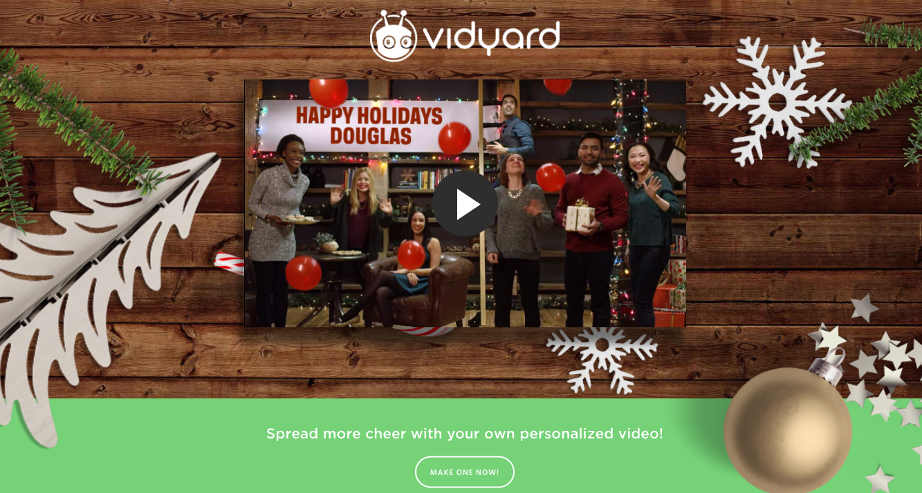 Vidyard Personalized Video