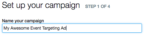 Creating an Event Targeting Campaign