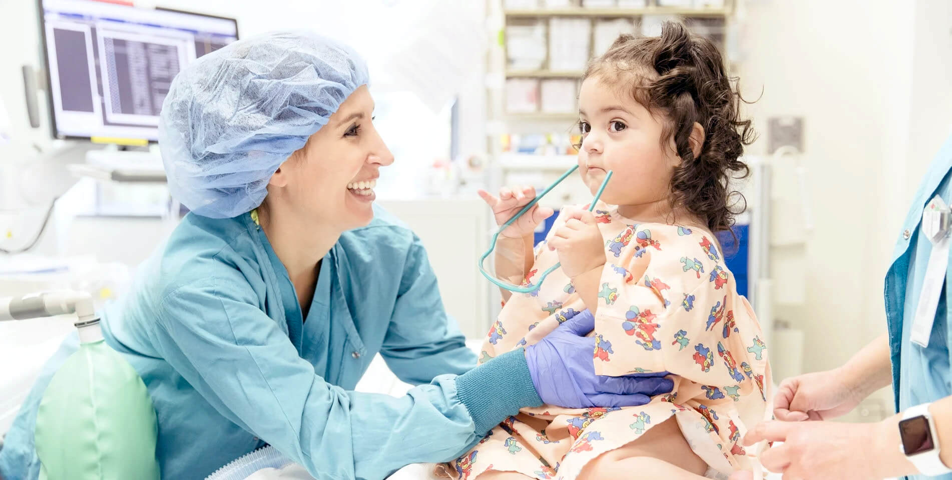 Doctor with child