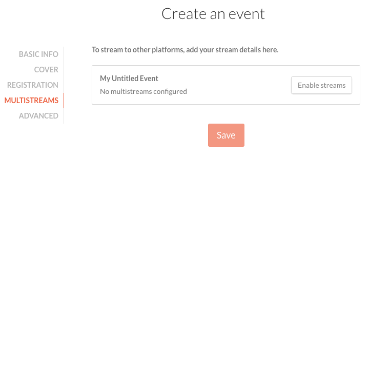 CrowdCast multistreams