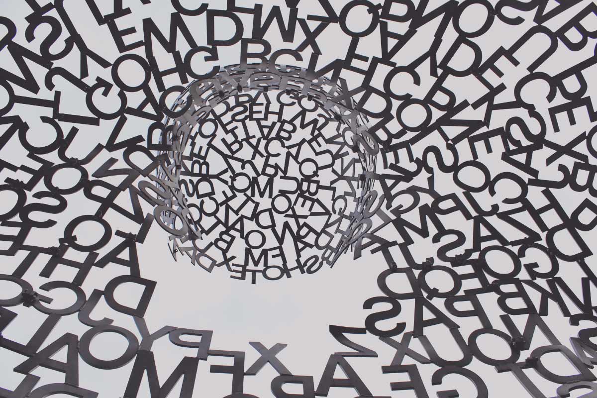 swirling letters